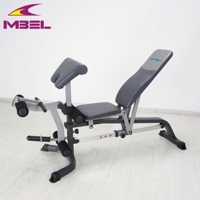 Προσαρμόσιμο εξοπλισμό γυμναστηρίου Ab Sit Up Bench για αποτελεσματικές ασκήσεις Γκρίζο/Μαύρο