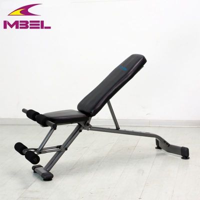 Προσαρμόσιμο εξοπλισμό γυμναστηρίου Ab Sit Up Bench για αποτελεσματικές ασκήσεις Γκρίζο/Μαύρο