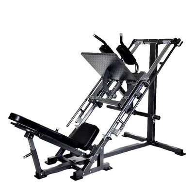 Γκρι/Μαύρο Gym Leg Press Hack Squat Machine LCL Υποστήριξη Ρυθμικότητα