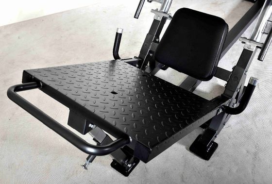 Γκρι/Μαύρο Gym Leg Press Hack Squat Machine LCL Υποστήριξη Ρυθμικότητα