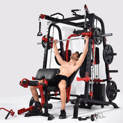 Άνδρες 70 Μονάδα 9010DE Bodybuilding Fitness Μηχανή γυμναστήριο Smith Μηχανή με βάρος στοίβα