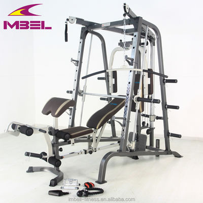 Τελικό εξοπλισμό γυμναστικής Smith Machine με NW 152kgs σε γκρι / μαύρο