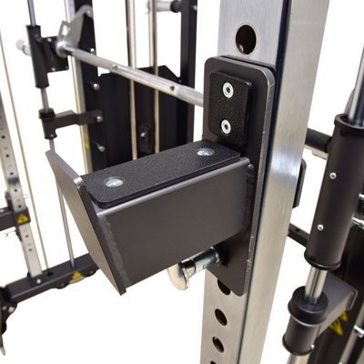 Ενσωματωμένος γυμναστήριο εκπαιδευτής Power Rack Fitness Rack σε ασημένιο γκρι για All-in-One εκπαίδευση