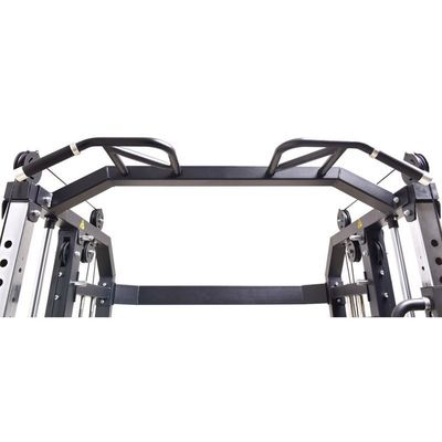 Ενσωματωμένος γυμναστήριο εκπαιδευτής Power Rack Fitness Rack σε ασημένιο γκρι για All-in-One εκπαίδευση