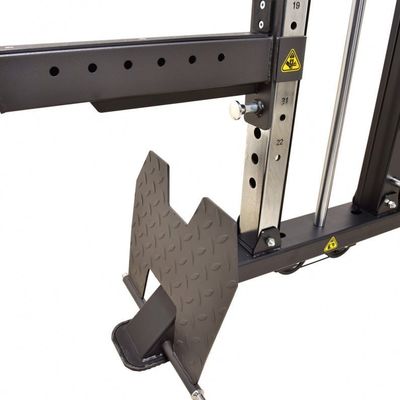 Ενσωματωμένος γυμναστήριο εκπαιδευτής Power Rack Fitness Rack σε ασημένιο γκρι για All-in-One εκπαίδευση