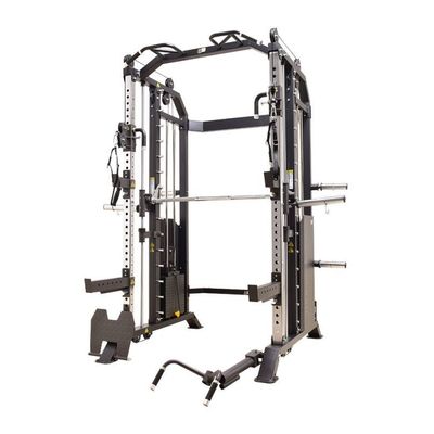 Φθηνό και ανθεκτικό 1700X1990X2300mm Εξοπλισμός γυμναστηρίου Smith Machine με σύστημα τροχαλιού