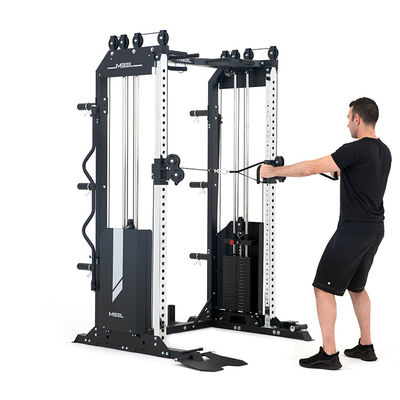 XT2 γυμναστήριο Πολυλειτουργικό Power Rack Λειτουργικός εκπαιδευτής Μαύρο Ματ για εσωτερικές ασκήσεις
