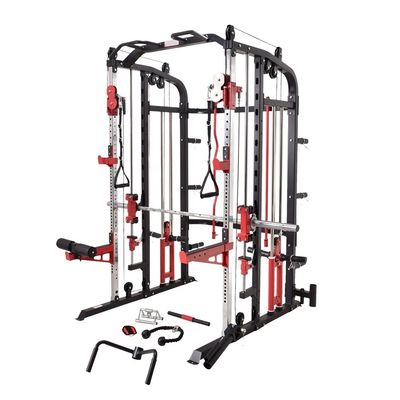 G8 LP Heavy Duty εξοπλισμός γυμναστηρίου Smith Μηχανή Power Rack λειτουργικός εκπαιδευτής 40'/ μονάδα 94