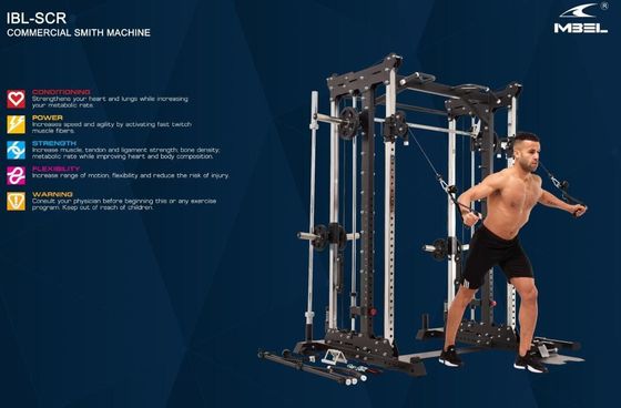 Μηχανή Unisex Δύναμη βαρύ φορτίο Εμπορικό Smith Μηχανή για το Κλαμπ 1408 * 2121 * 2290