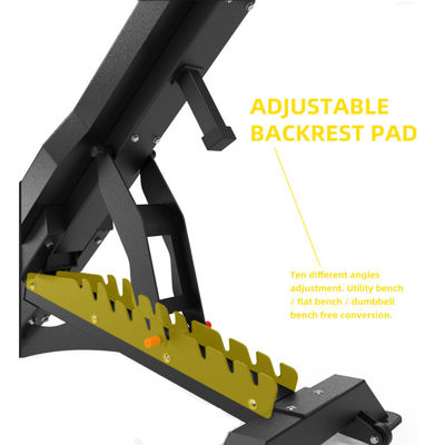 1210x742x450mm Bodybuilding Fitness εξοπλισμός Ρυθμίσιμος πάγκος για εμπορικό και οικιακό