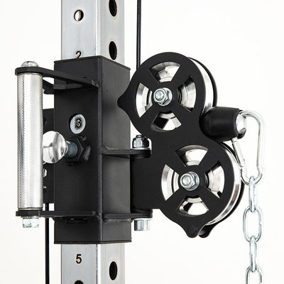 Πλήρης Smith Machine Powertec γυμναστήριο όλα σε ένα εξοπλισμό άσκησης με βάρος στοίβα Μαύρο πολυλειτουργικό σταθμό