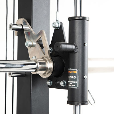 Πλήρης Smith Machine Powertec γυμναστήριο όλα σε ένα εξοπλισμό άσκησης με βάρος στοίβα Μαύρο πολυλειτουργικό σταθμό