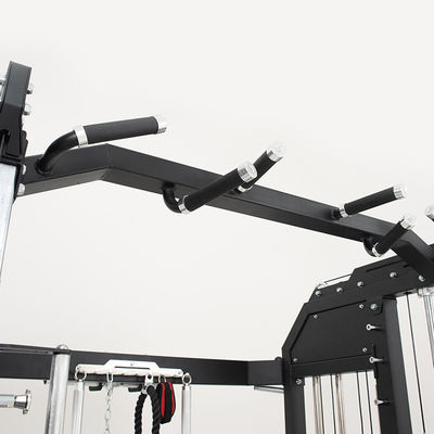 Πλήρης Smith Machine Powertec γυμναστήριο όλα σε ένα εξοπλισμό άσκησης με βάρος στοίβα Μαύρο πολυλειτουργικό σταθμό