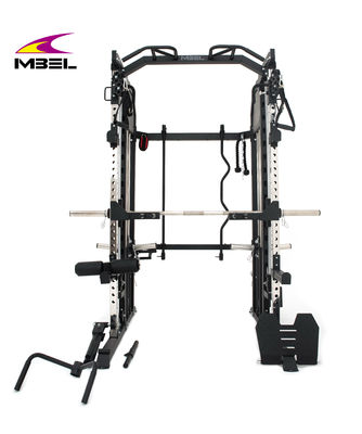 Μαύρο All In One Πολυλειτουργία Smith Machine Εξοπλισμός γυμναστικής για OEM ODM Υπηρεσία