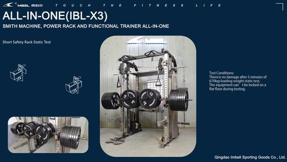Πολυλειτουργικό Εμπορικό Smith Machine Σπίτι γυμναστήριο Squat Rack εγγυημένο μοντέρνο στυλ